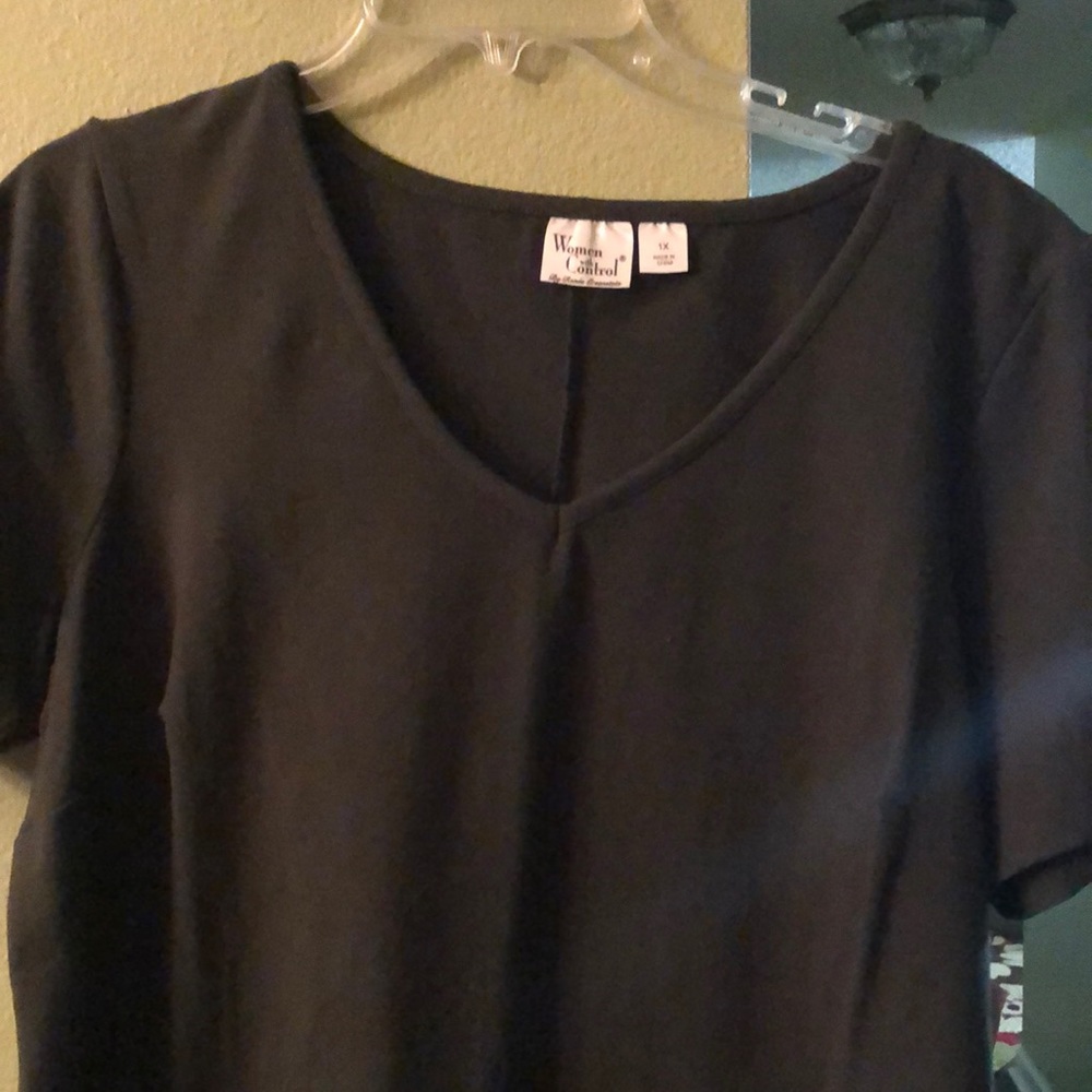 Women with control shaper dress, new with tags. Dark olive green.